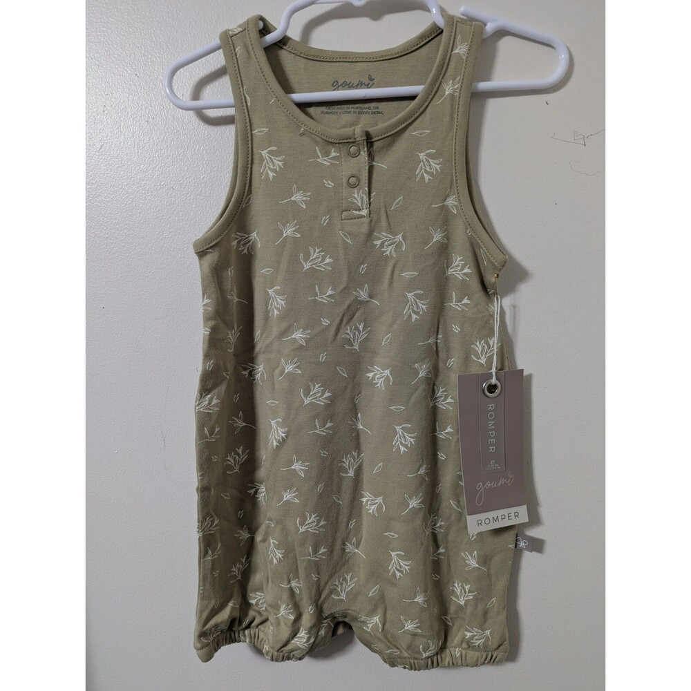 NWT Goumi Kids Henley Tank Romper size 2T